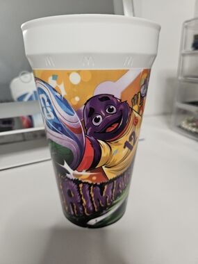 McDonald's Purple Grimace Soccer World Cup Souvenir Cup.